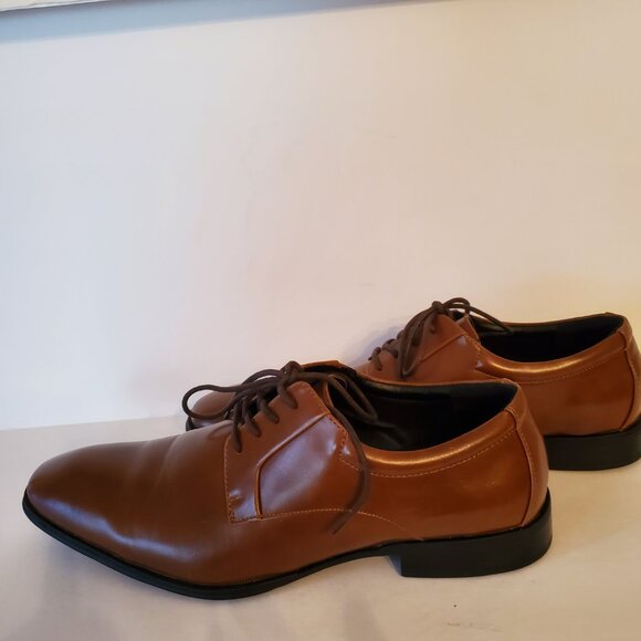 Alfani Men's Andrew Faux Leather Memory Foam Derby Plain Toe Size 10.5M. - Picture 7 of 9